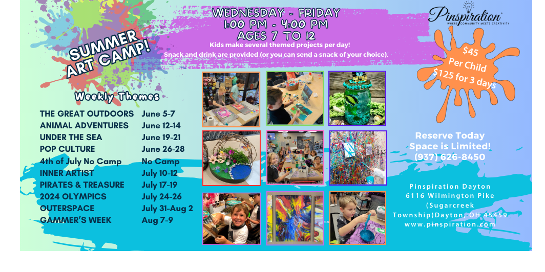 Summer Art Camp - Week 6 - Pirates, Mermaids & Treasure